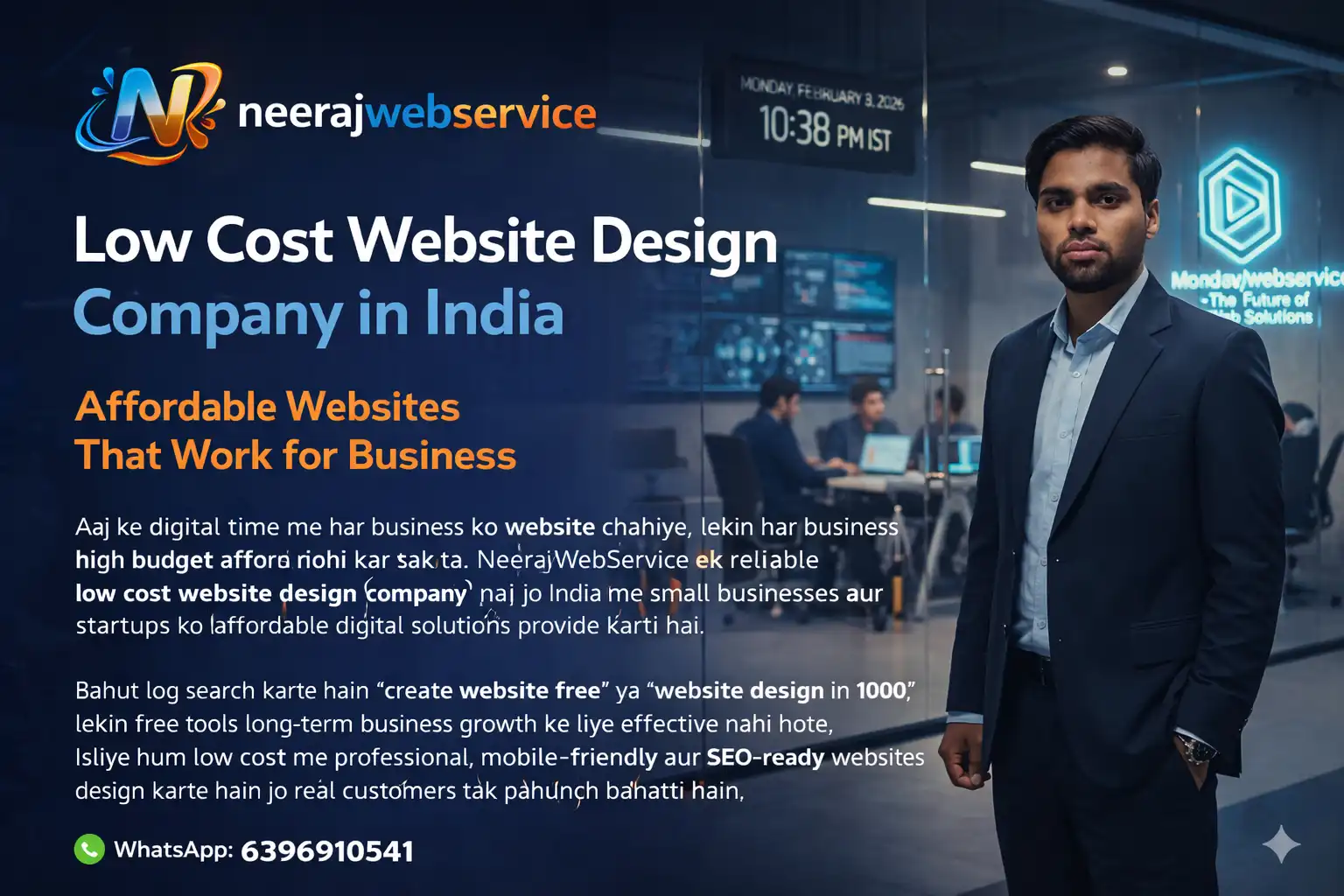 Low cost website design company in India - NeerajWebService
